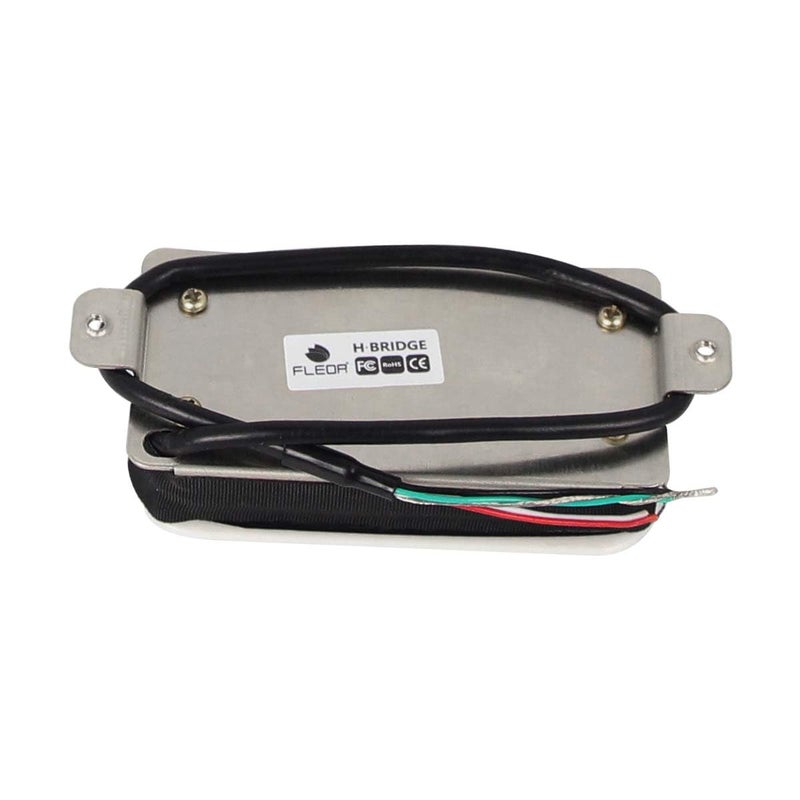FLEOR High Output Bridge Pickup Hot Dual Rail Humbucker Pickups Ceramic Electric Guitar Pickup Humbucker, White - Image 5